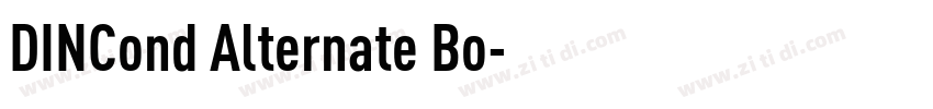 DINCond Alternate Bo字体转换